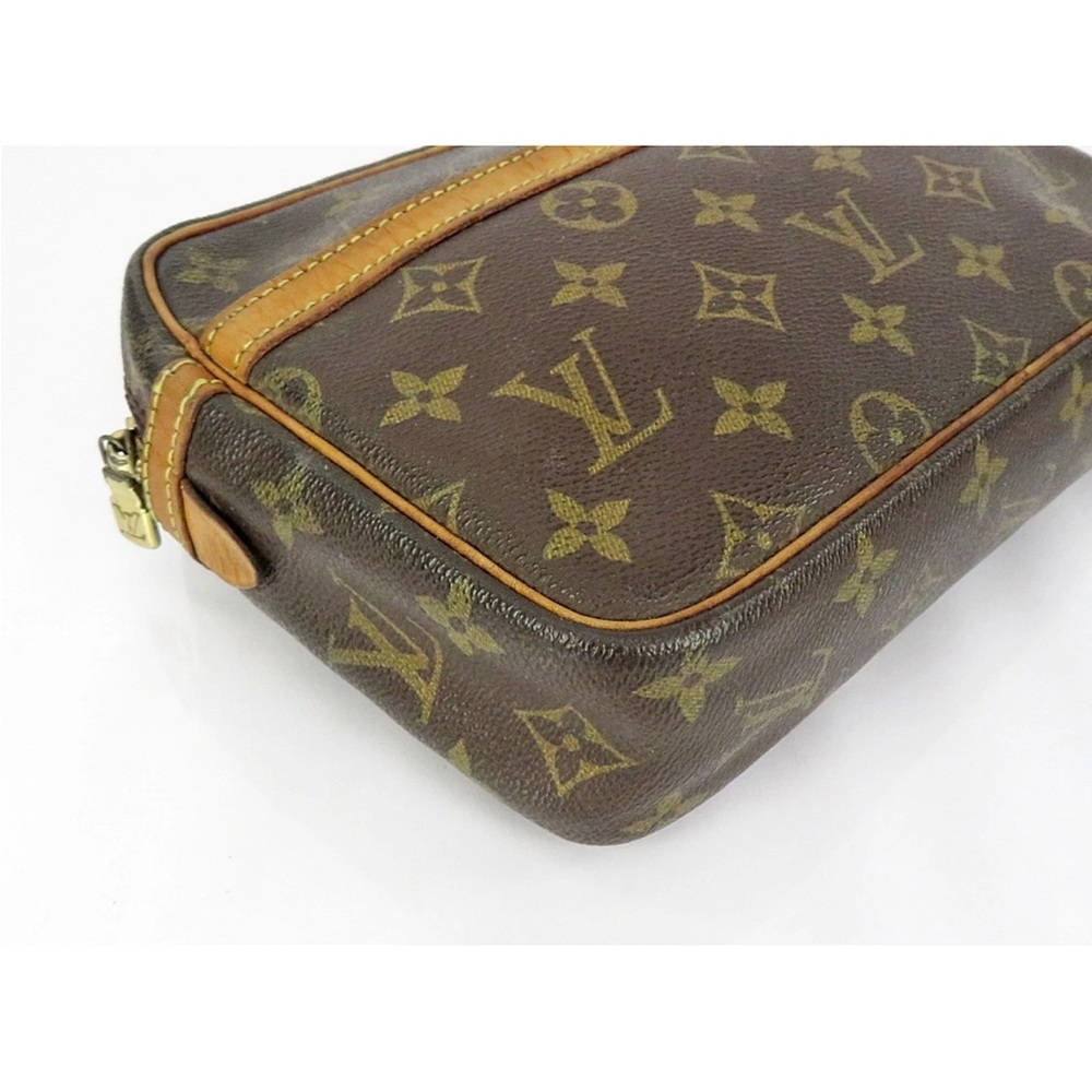 Louis Vuitton Monogram Brown and Gold Cosmetic Case - Picture 6 of 16